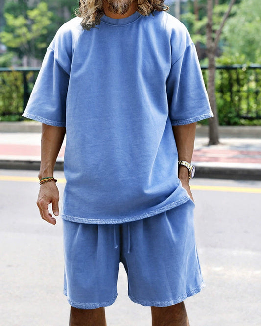 Casual Solid-Color Sleeveless Sports Sets