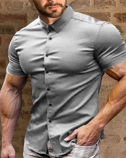 Men's Short-Sleeve Stretch Shirt
